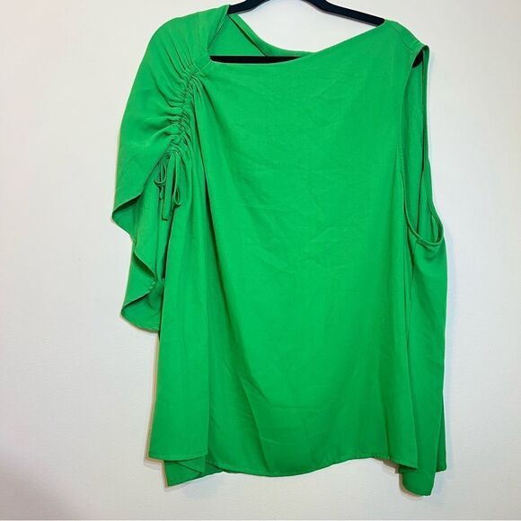 Eloquii Green Blouse - Picture 1 of 4